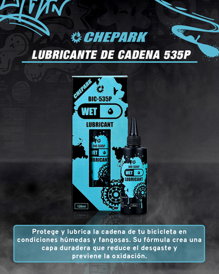 LUBRICANTE DE CADENA CHEPARK 535P-120ml- WET 